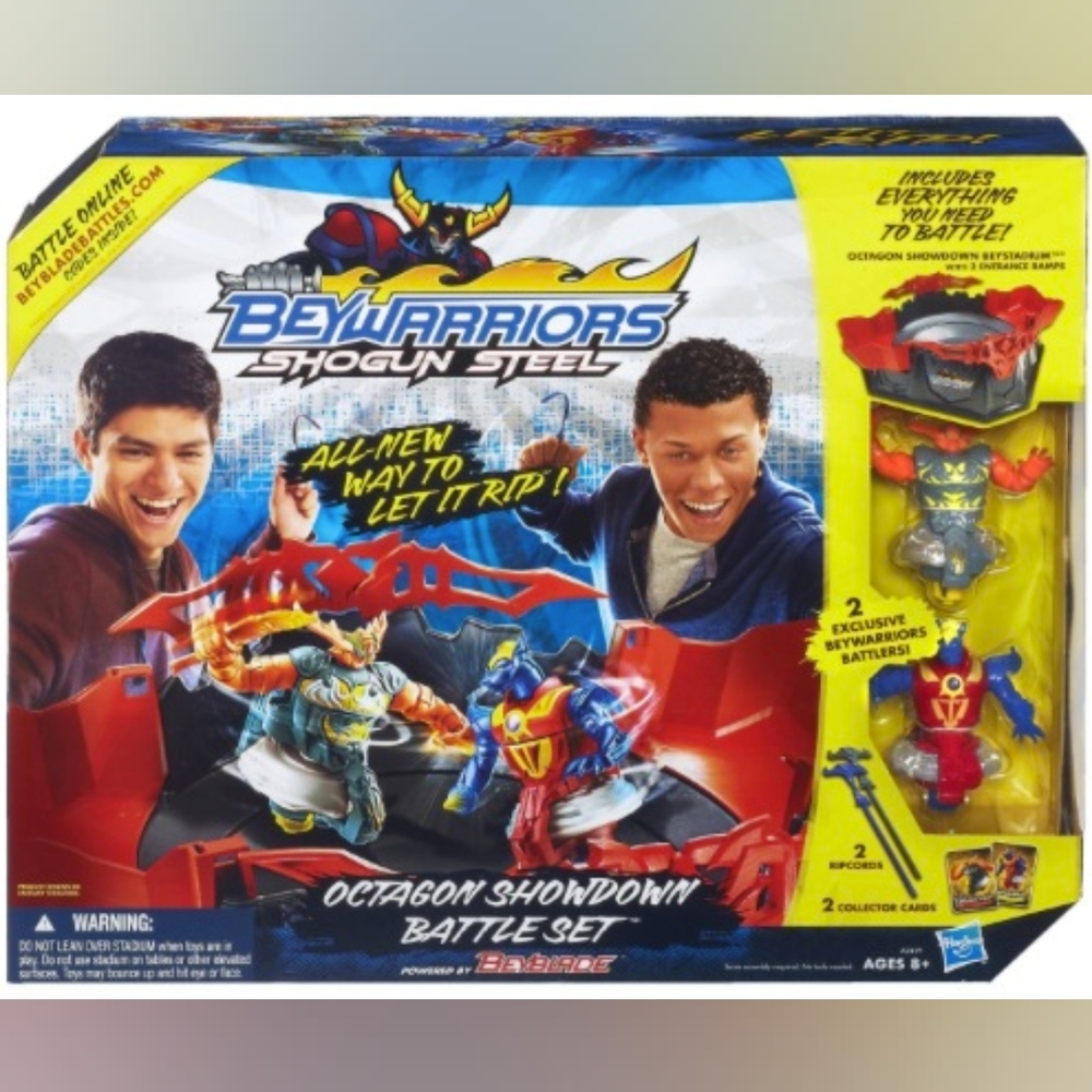 NIB Beyblades Beywarriors Shogun Steel Octagon Showdown Battle Set